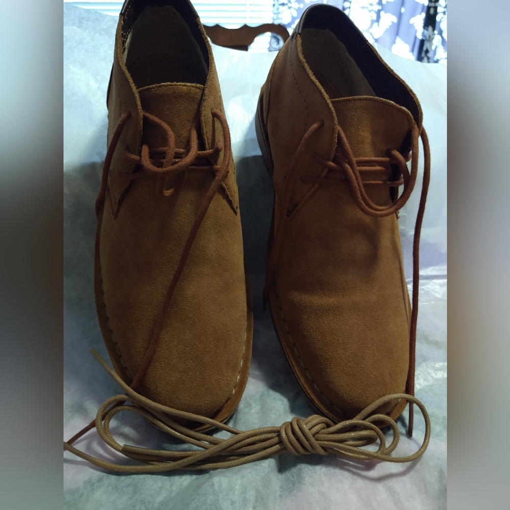 Men's Tan Suede Shoes